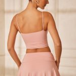 Ruched Micro Mini Skort in Pink - Image 6