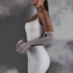 Lace Up Mini Skirt in White - Image 3
