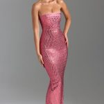 Embellished Bandeau Maxi Dress in Watermelon - Image 7