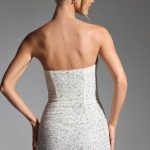 Embellished Corset Mini Dress in White - Image 2