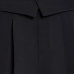 Brushed Twill Mid Rise Pleated Micro Mini Skirt in Black - Image 10