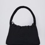 Drawstring Puffer Tote Bag in Black - Image 3