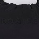 Drawstring Puffer Tote Bag in Black - Image 5