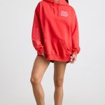 Oversized Hoodie in Red - Image 5