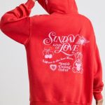 Oversized Hoodie in Red - Image 6