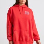 Oversized Hoodie in Red - Image 9