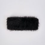 Faux-Fur Headband in Black - Image 3