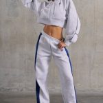 Wide Leg Sweatpants in Heather Grey - Image 8
