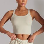 Soft Rib Tank Top in Limestone - Image 5