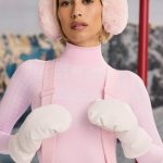 Faux-Leather Gloves in Ice White