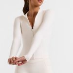 Zip Up Jacket in White - Image 6