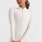 Zip Up Jacket in White - Image 8