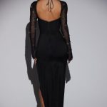 Embellished Side Split Maxi Dress in Black - Image 2