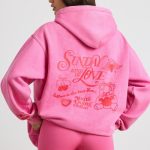 Oversized Hoodie in Hot Pink