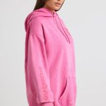Oversized Hoodie in Hot Pink - Image 3
