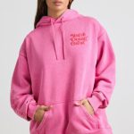 Oversized Hoodie in Hot Pink - Image 8