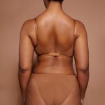 Soft Mesh Single Layer Triangle Bra in Almond - Image 3