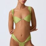 Embellished Bikini Top in Pear Green - Image 8