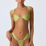 Embellished Bikini Top in Pear Green - Image 10