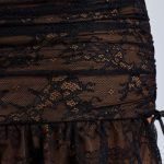 Lace Ruffle Mini Skirt in Black - Image 4