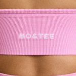 V-Neck Define Luxe Sports Bra in Bubblegum Pink - Image 4
