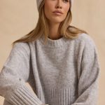 Knit Beanie Hat in Ice Marl - Image 2