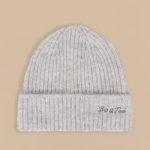 Knit Beanie Hat in Ice Marl - Image 3