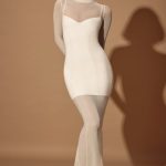 Long Sleeve Sheer Layered Maxi Dress in Ivory - Image 8