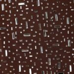 Sheer Embellished Scoop Neck Mini Dress in Deep Cocoa - Image 4