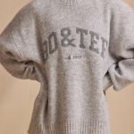 Oversized Knit Jumper in Ice Marl - Image 4