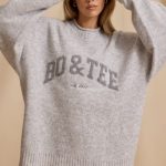 Oversized Knit Jumper in Ice Marl - Image 5