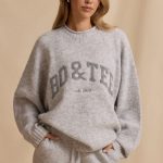 Oversized Knit Jumper in Ice Marl - Image 6