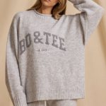 Oversized Knit Jumper in Ice Marl - Image 7