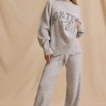 Oversized Knit Jumper in Ice Marl - Image 8