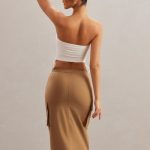 Cargo Maxi Skirt in Tan - Image 2