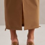 Cargo Maxi Skirt in Tan - Image 10