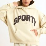 Oversized Hoodie in Bone - Image 5