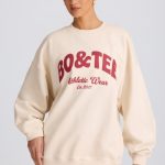 Oversized Crew-Neck Sweatshirt in Ecru - Image 6