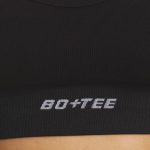Plunge Neck Define Luxe Sports Bra in Black - Image 4