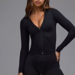 Define Luxe High-Waist Mini Shorts in Black - Image 6