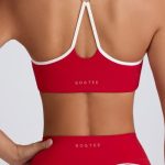 Soft Active Sweetheart-Neck Sports Bra in Hot Red - Image 5