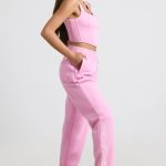 Oversized Joggers in Bubblegum Pink - Image 3