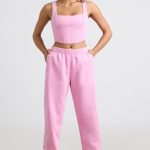 Oversized Joggers in Bubblegum Pink - Image 6