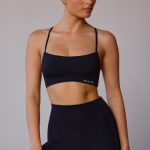Cross-Back Sports Bra in Black - Image 6