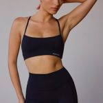 Cross-Back Sports Bra in Black - Image 7