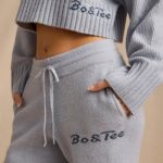 Mid-Rise Wide-Leg Joggers in Soft Blue - Image 5