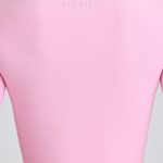 Soft Active Sweetheart-Neck Crop Top in Baby Pink - Image 5