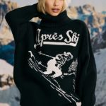 Oversized Chunky-Knit Turtleneck Jumper in Black - Image 10