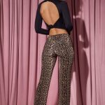 Mid-Rise Straight-Leg Trousers in Leopard Print - Image 2