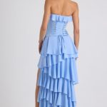 Tiered Corset Gown in Sky Blue - Image 2